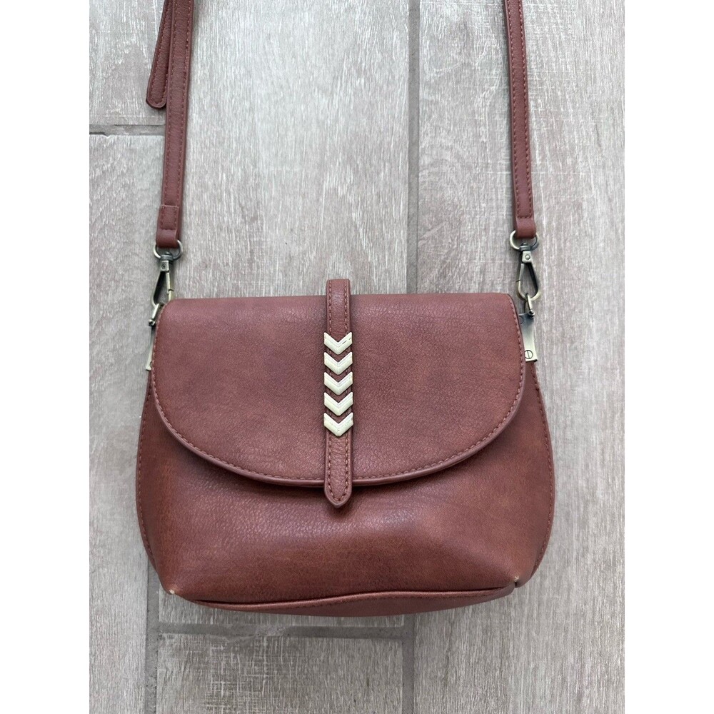 Western Arrow Crossbody Purse Boho Brown Faux Leather Shoulder Chevron